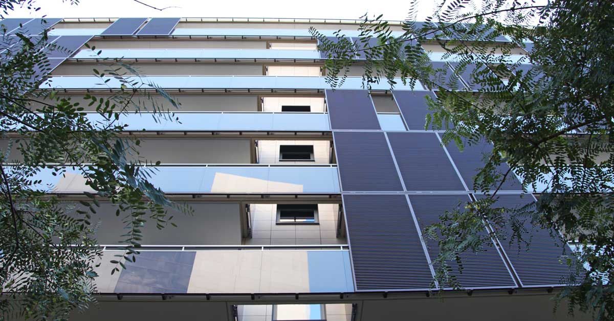 Enclosures In The Residential Development In Barcelona.