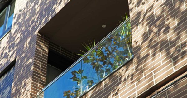 Glazed Aluminium Enclosures In The Housing Development.