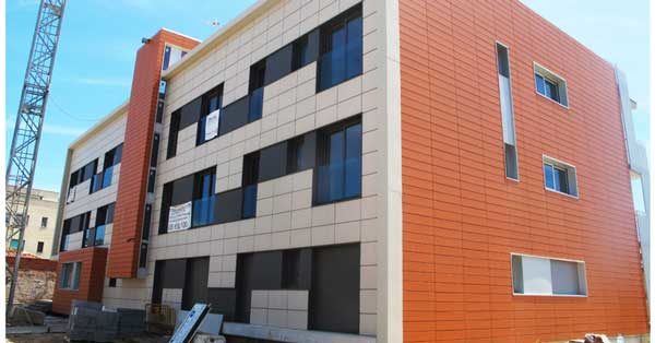 Aluminium Joinery Works In The Residential Complex In Castelldefels