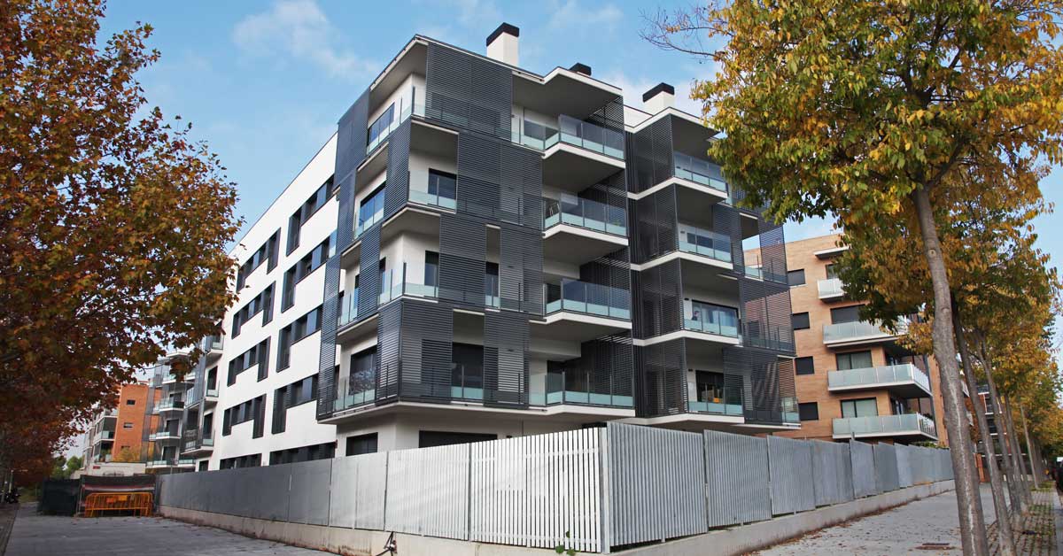 Glazed Aluminium Enclosures In The Residential Development In Ant Cugat Del Vallès