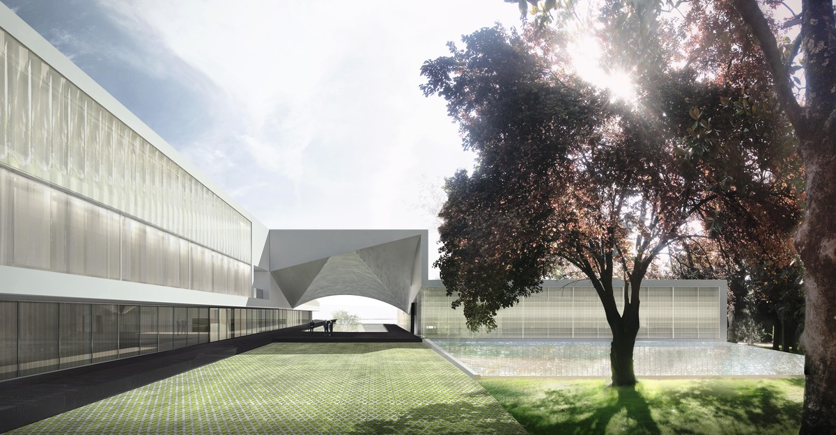 Fachadas, muros cortina y doble piel para el nuevo edificio de educación que IESE proyecta en la capital española.